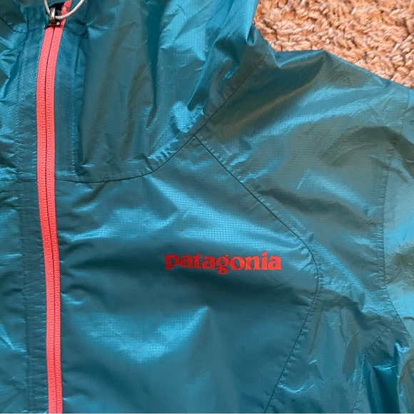 Patagonia Jacket Womens Medium Blue Hooded Windbreaker Full Zip Outdoor Polyamid - Picture 2 of 16